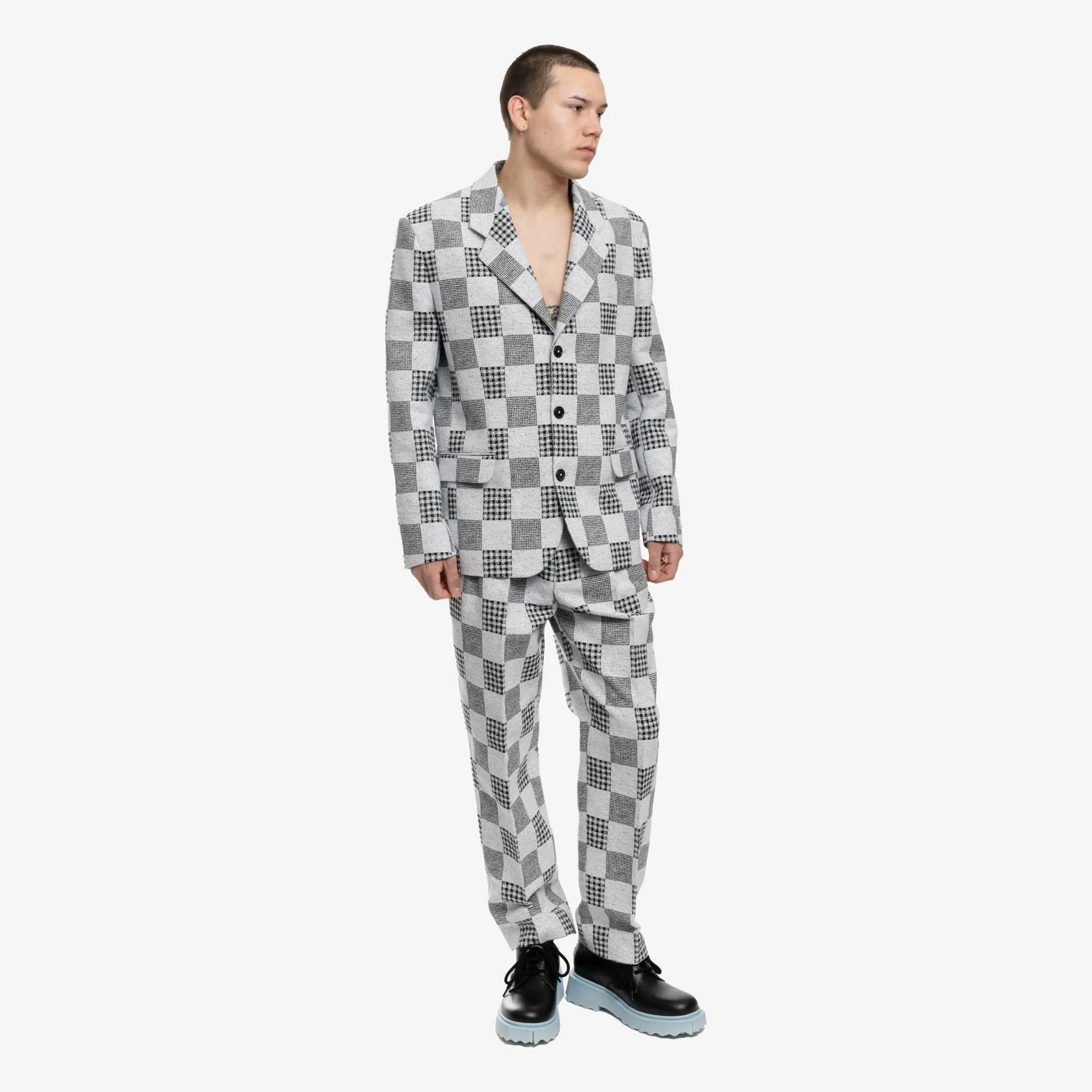 Patchwork Jacquard Jacket