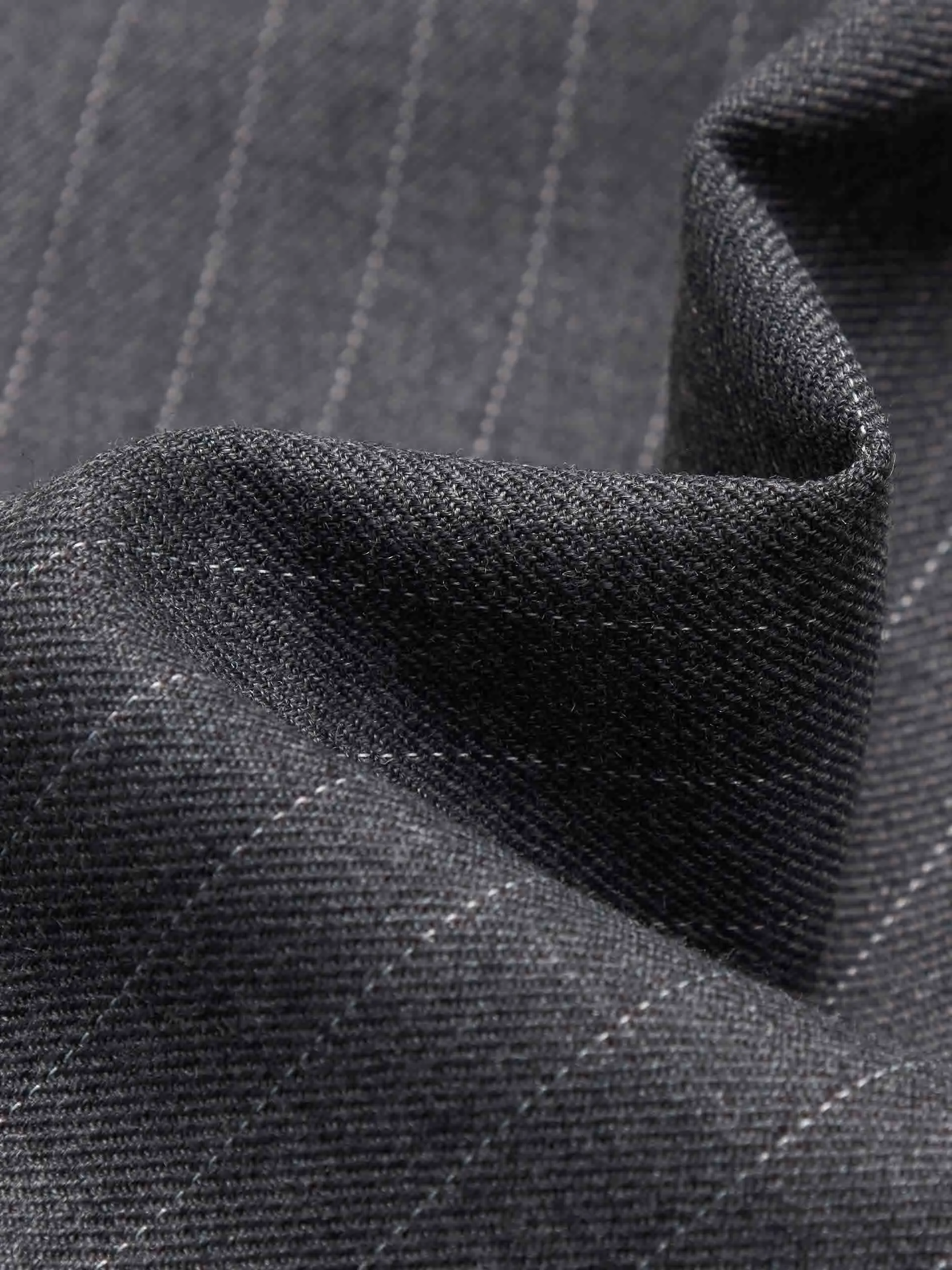 Pinstriped Structured Blazer