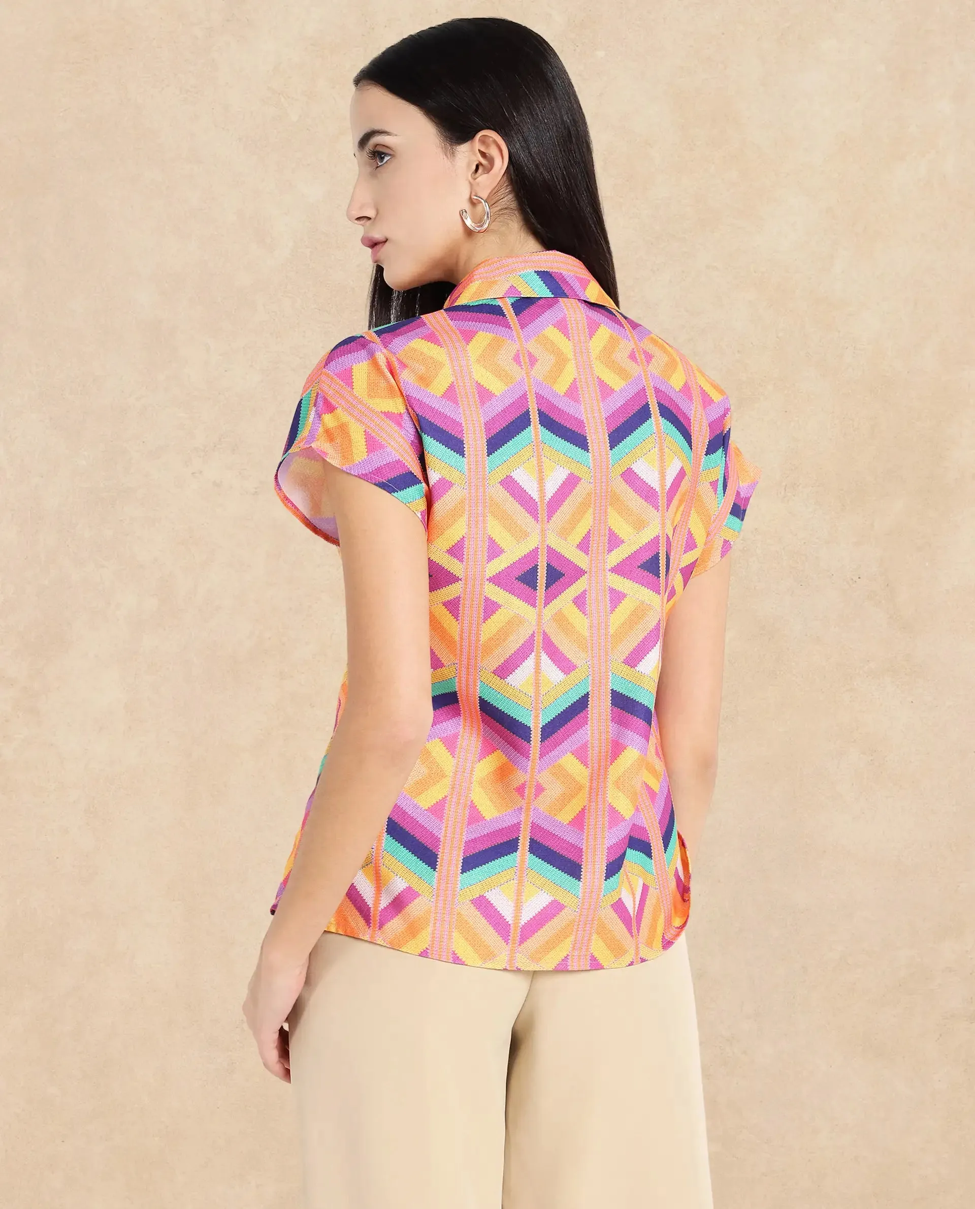 Rareism Women Tarasa Multi Printed Top