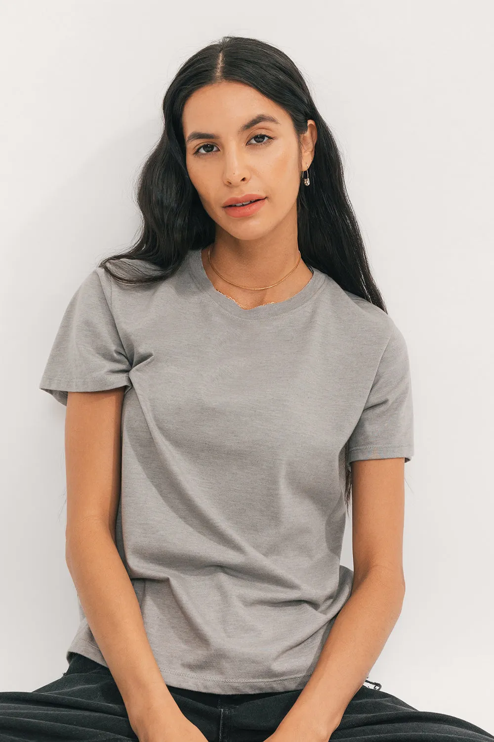 Relaxed Crew Neck T-shirt Bundle (Macademia)