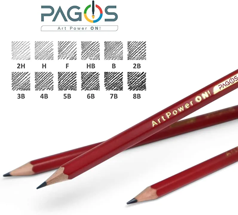 Skecthing Pencils 12 Pieces Set