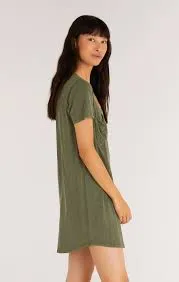The Pocket Tee Dress | Forest