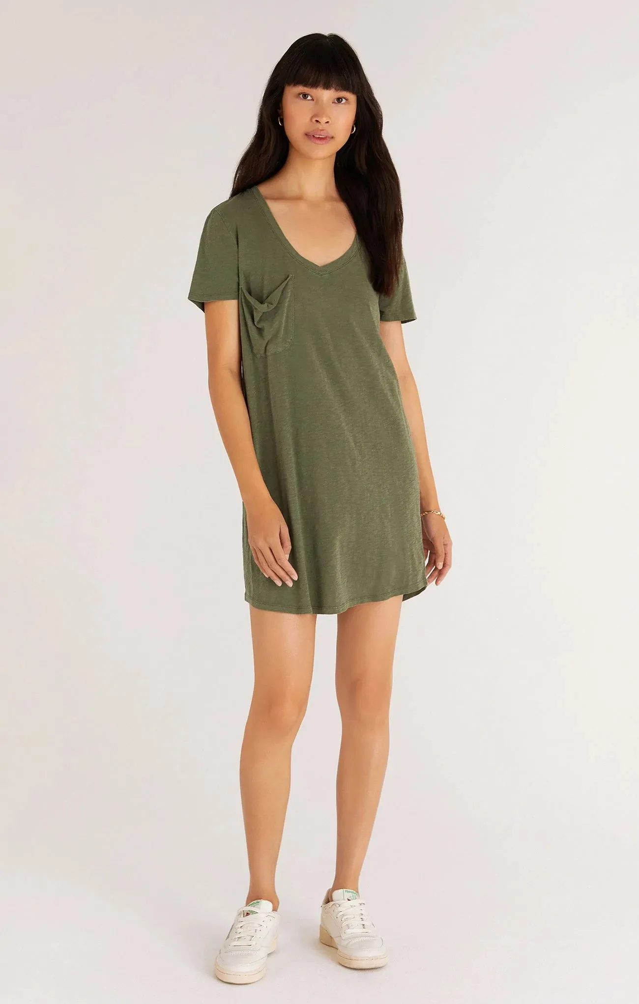 The Pocket Tee Dress | Forest