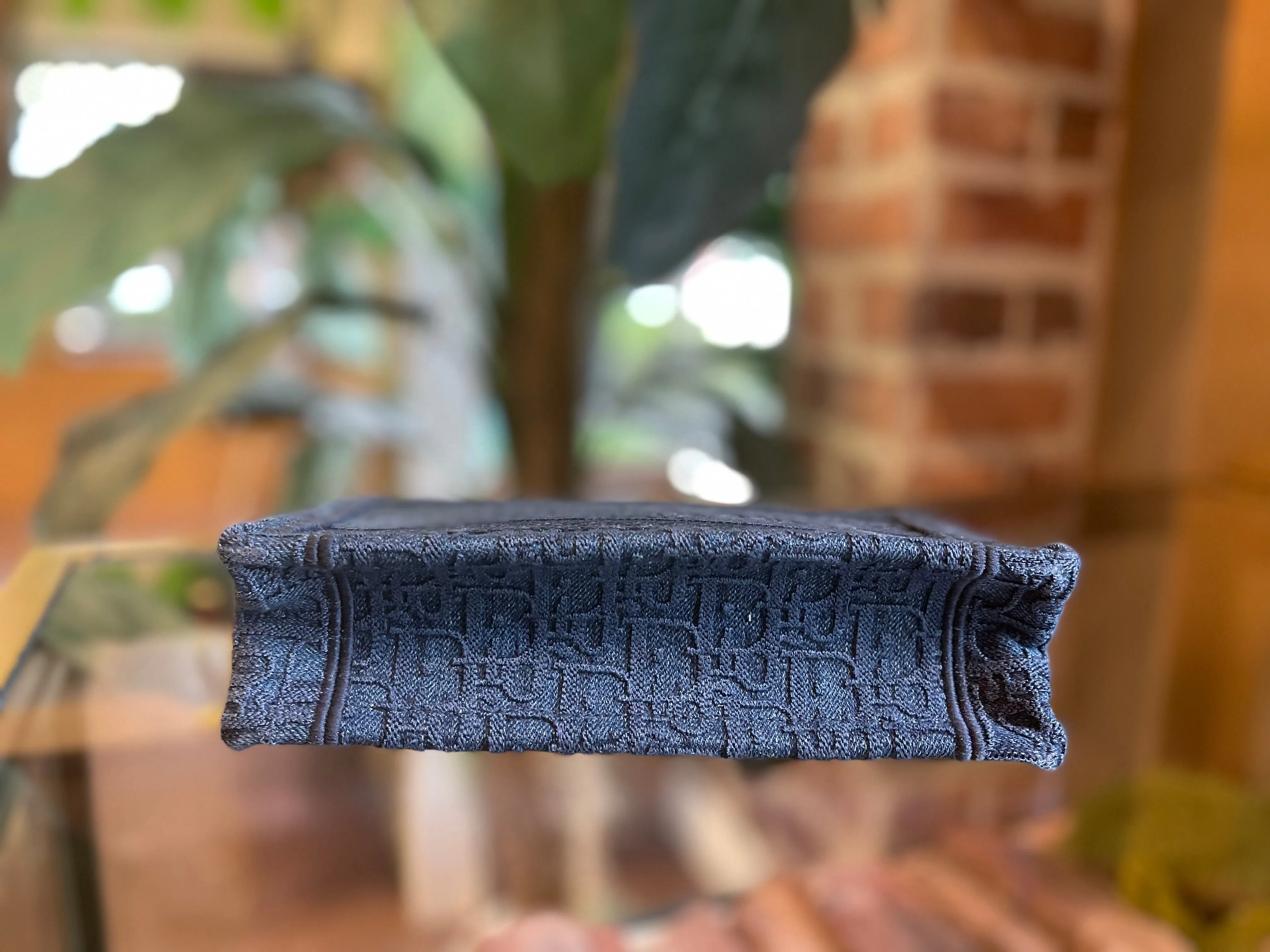 Trendy Inspired Dior Denim Mini Book Tote