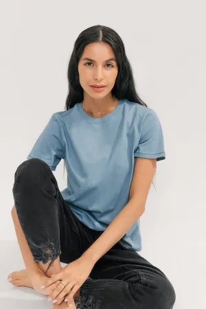 Vintage Relaxed Crew Neck T-Shirt (Marine)