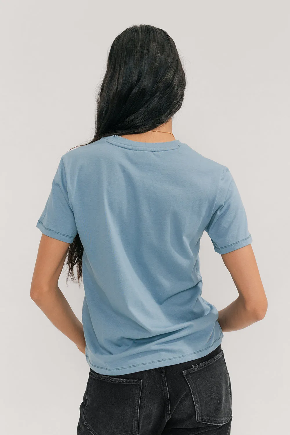 Vintage Relaxed Crew Neck T-Shirt (Marine)