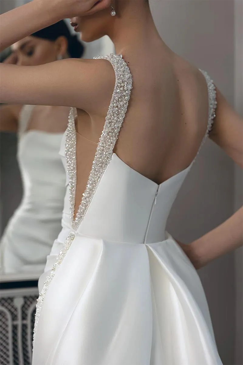Viviana Pearl Graceful Beaded Wedding Dress