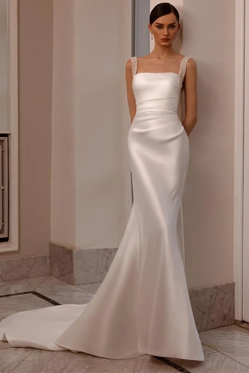 Viviana Pearl Graceful Beaded Wedding Dress