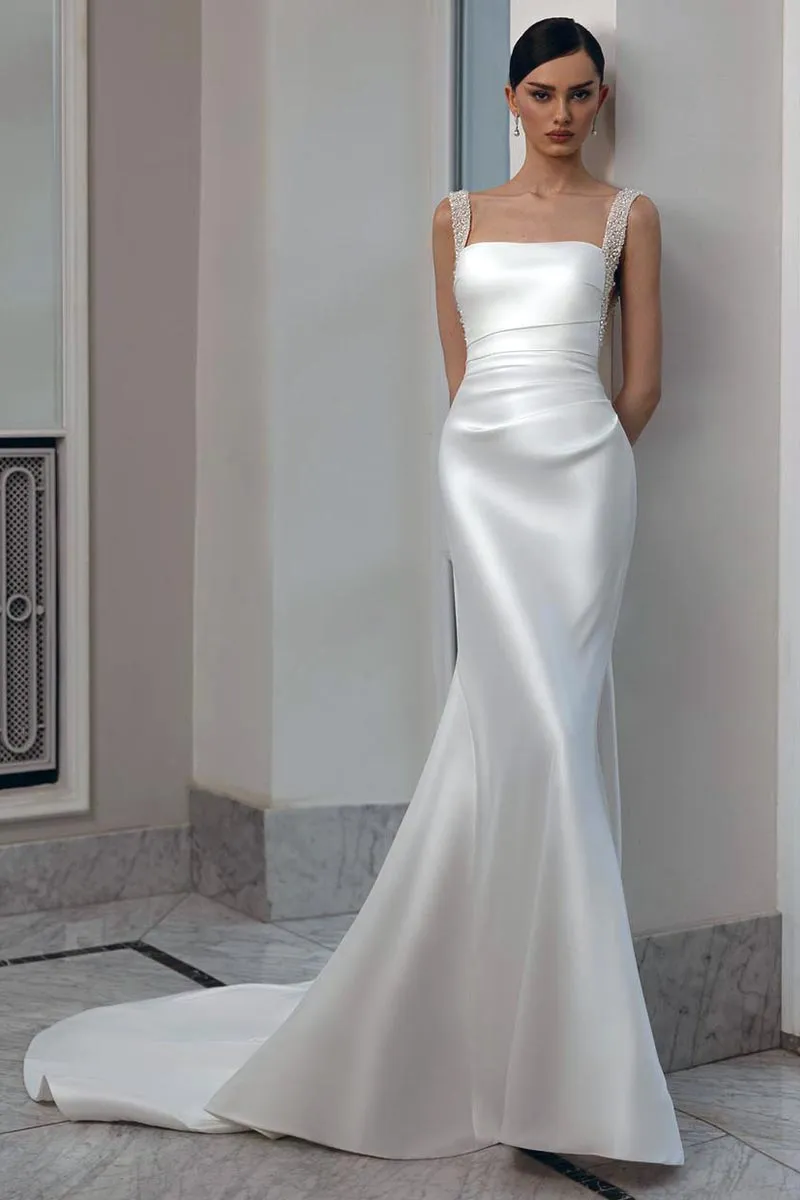 Viviana Pearl Graceful Beaded Wedding Dress