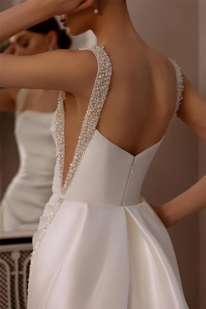 Viviana Pearl Graceful Beaded Wedding Dress