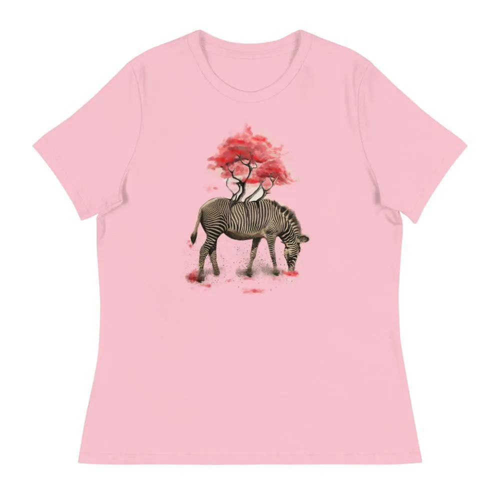 Zebra Women's Relaxed T-Shirt
