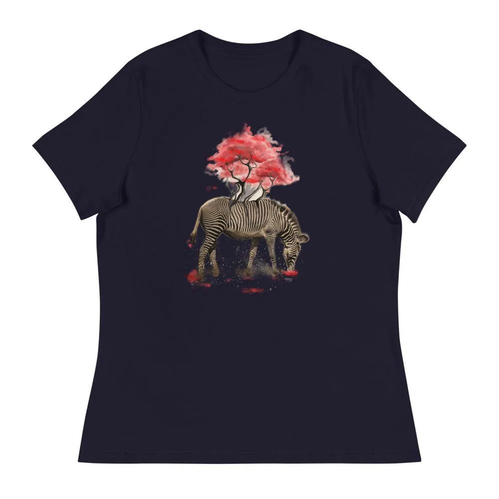 Zebra Women's Relaxed T-Shirt