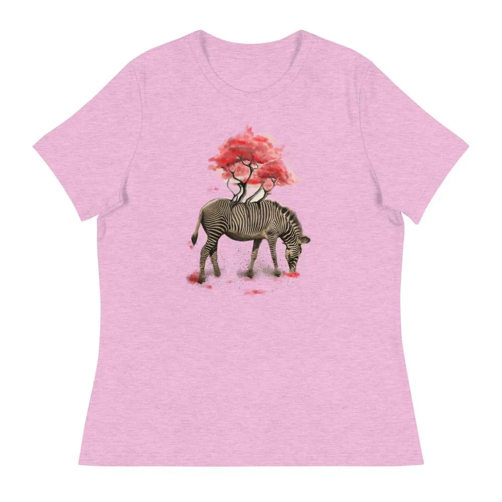 Zebra Women's Relaxed T-Shirt