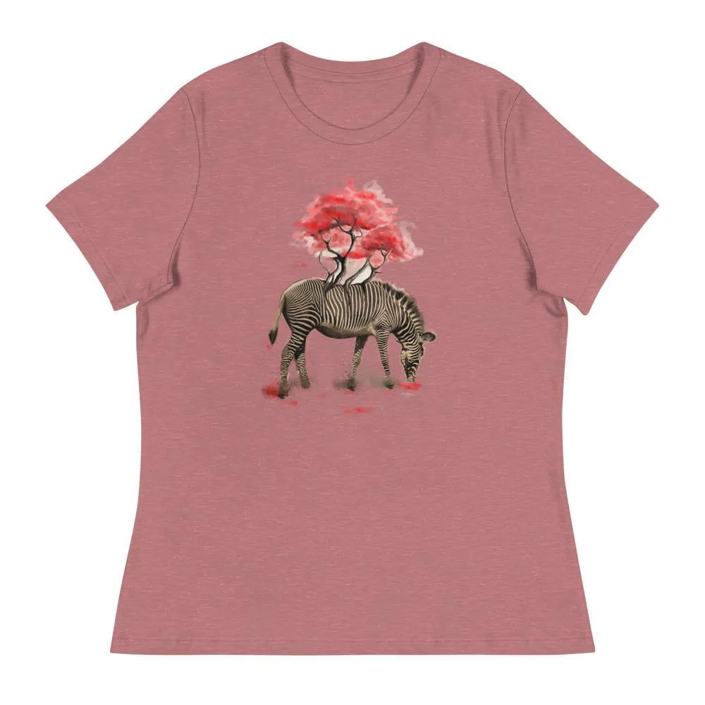 Zebra Women's Relaxed T-Shirt