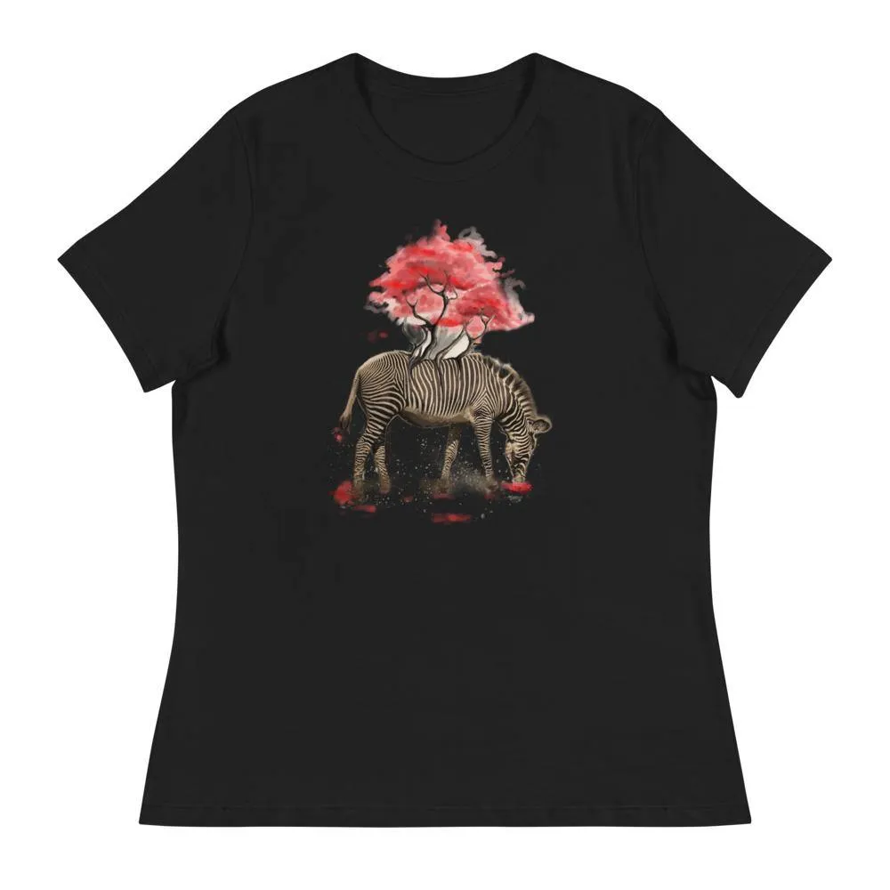 Zebra Women's Relaxed T-Shirt