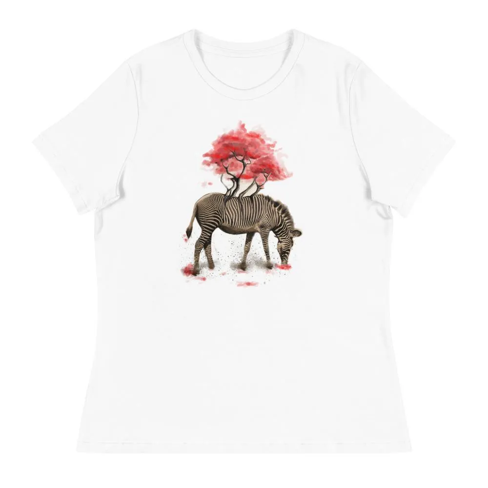 Zebra Women's Relaxed T-Shirt